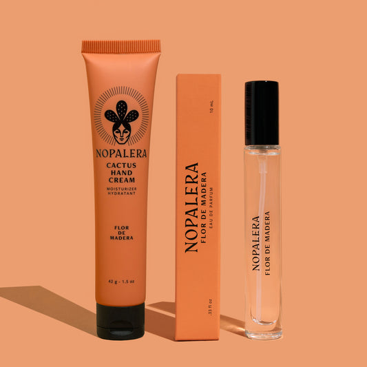 Nopalera - Flor de Madera - Fragrance and Hand Cream Set