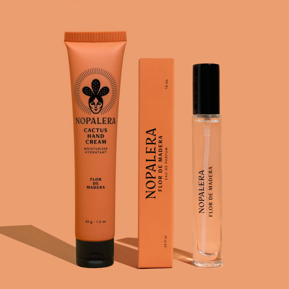 Nopalera - Flor de Madera - Fragrance and Hand Cream Set