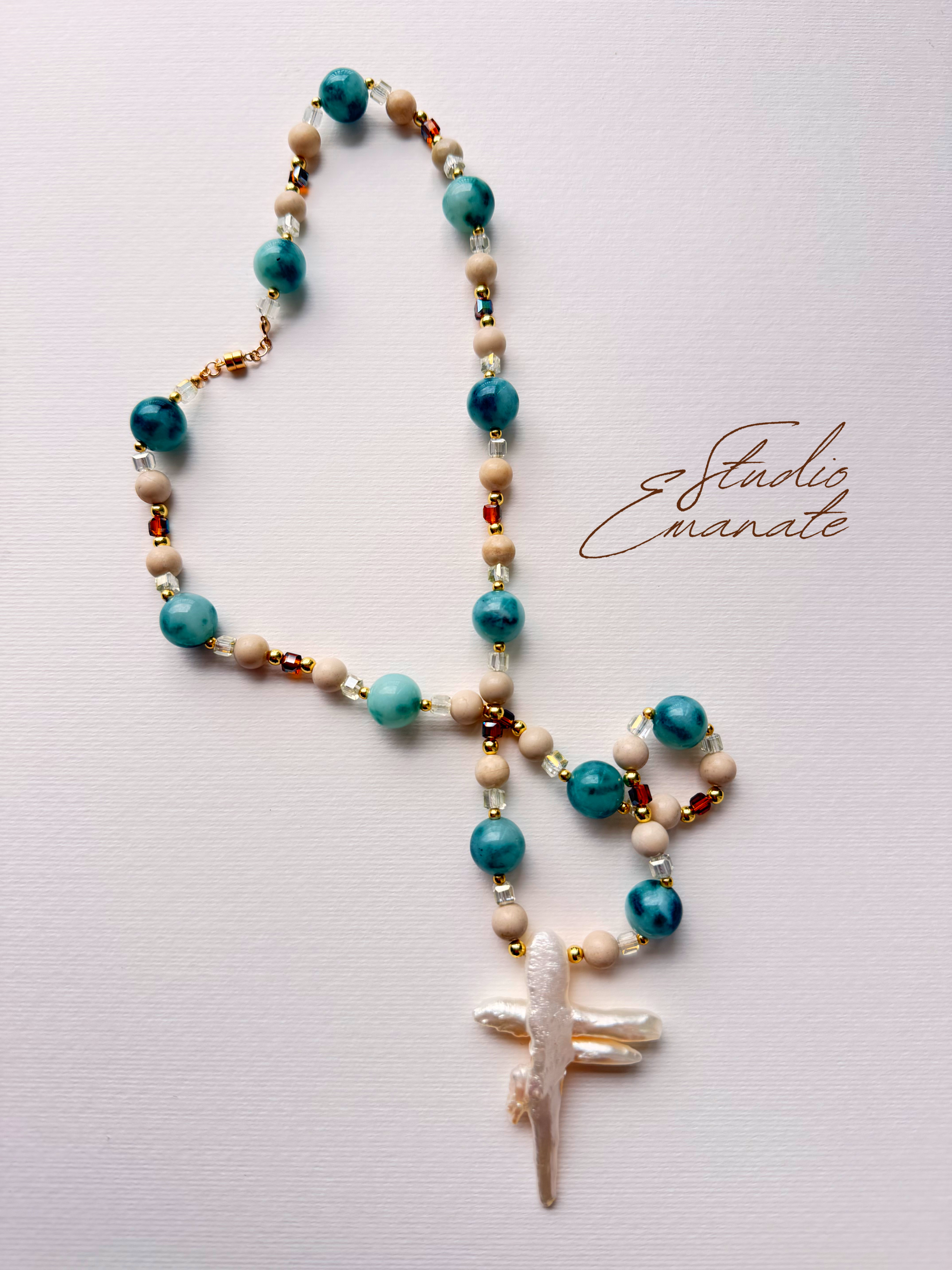 Sea Glass & Dragonfly Layered Set
