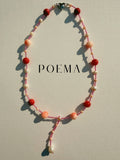 Studio Emanate x POEMA — Coral Pearl Drop Necklace