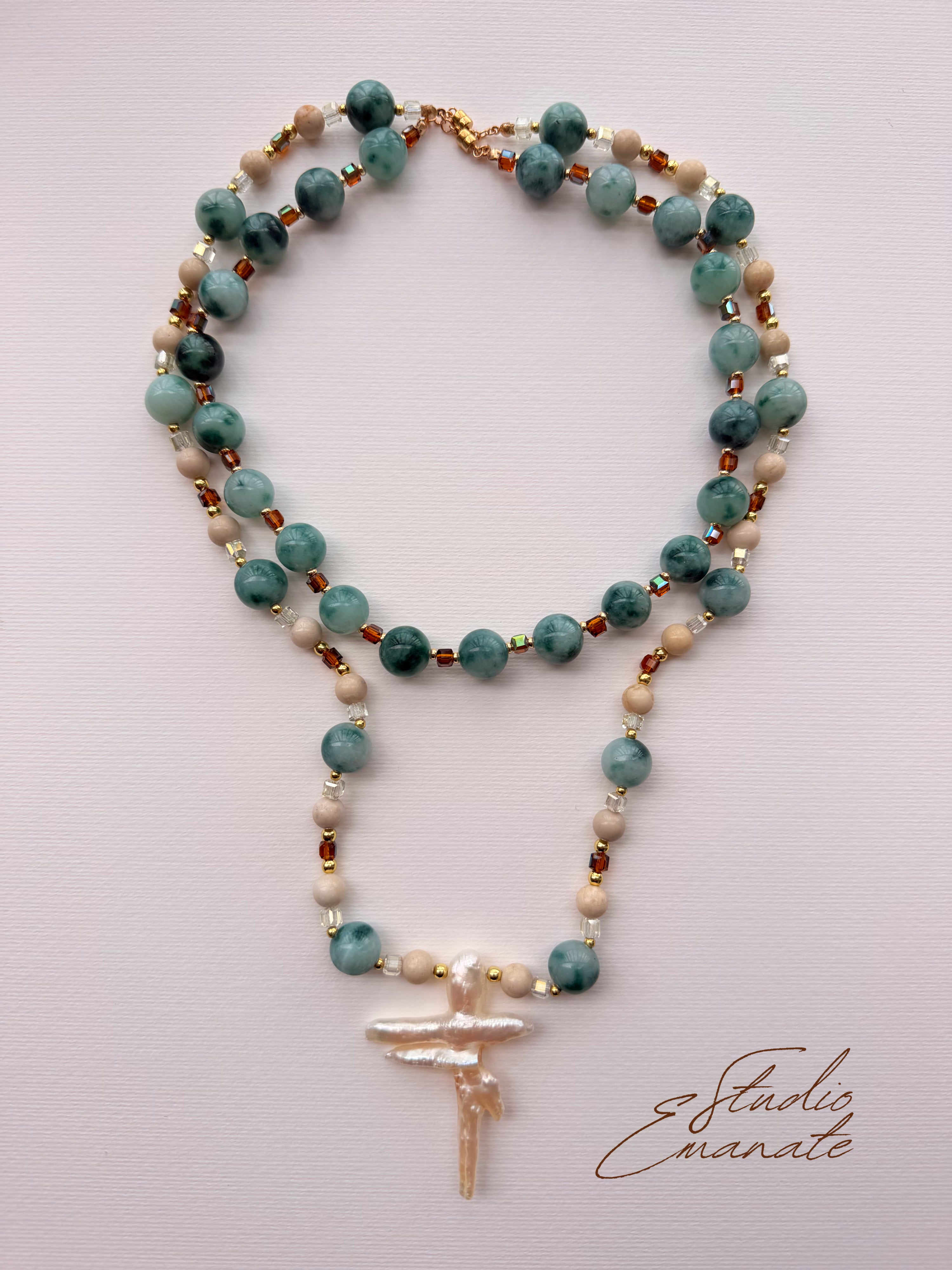 Sea Glass & Dragonfly Layered Set