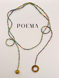 Studio Emanate x POEMA Rainbow Beaded Lariat Necklace