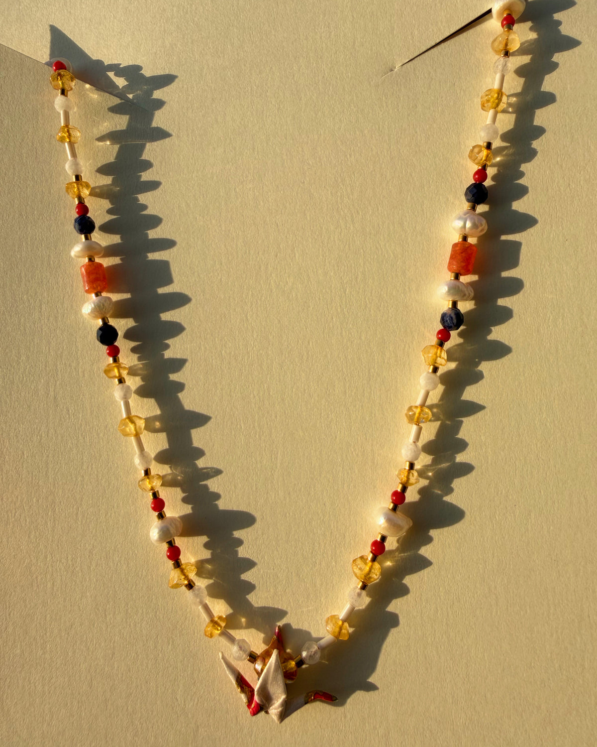 Crane on Citrine