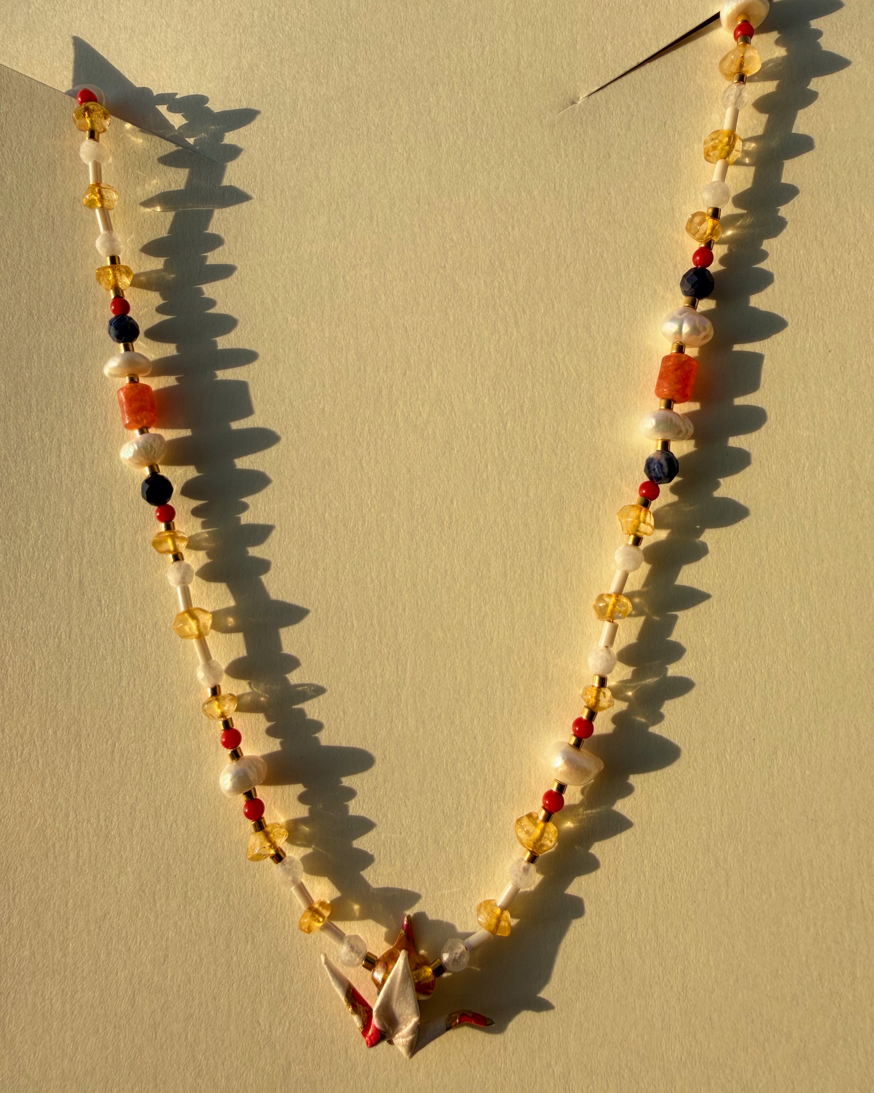 Crane on Citrine