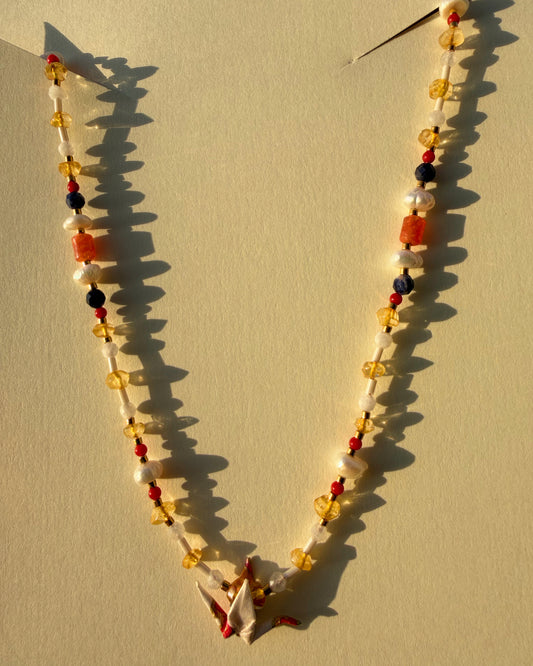 Crane on Citrine