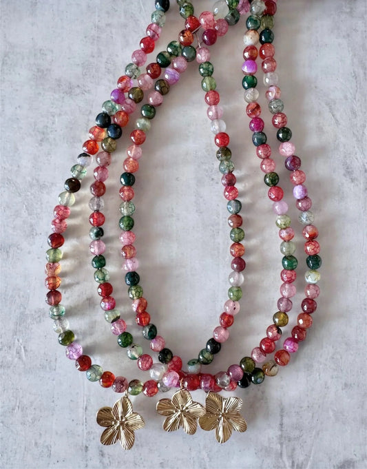 Givsy Gems - Dragon Vein Agate Necklace