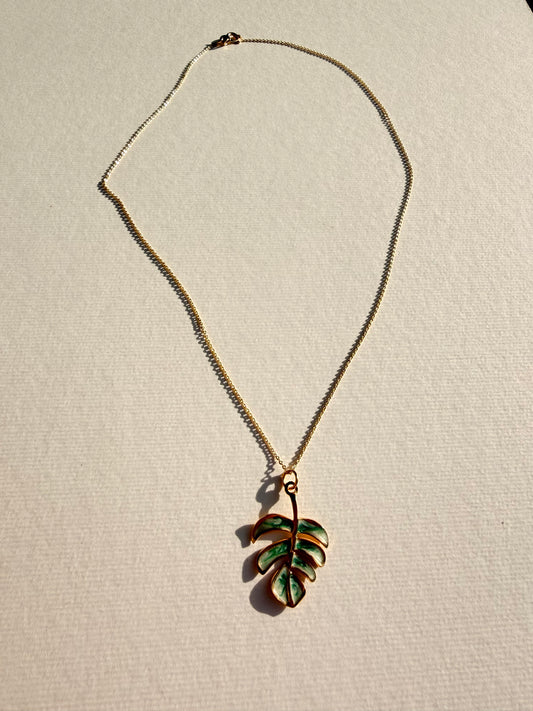 Palm Leaf Necklace