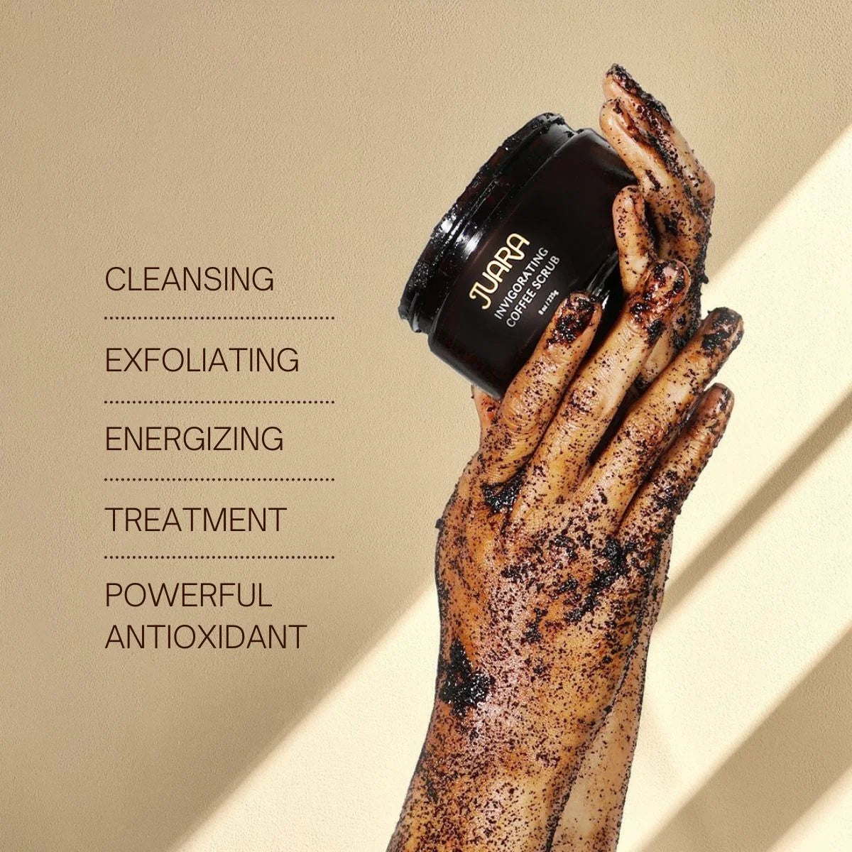 Juara Invigorating Coffee Body Scrub, 8 oz