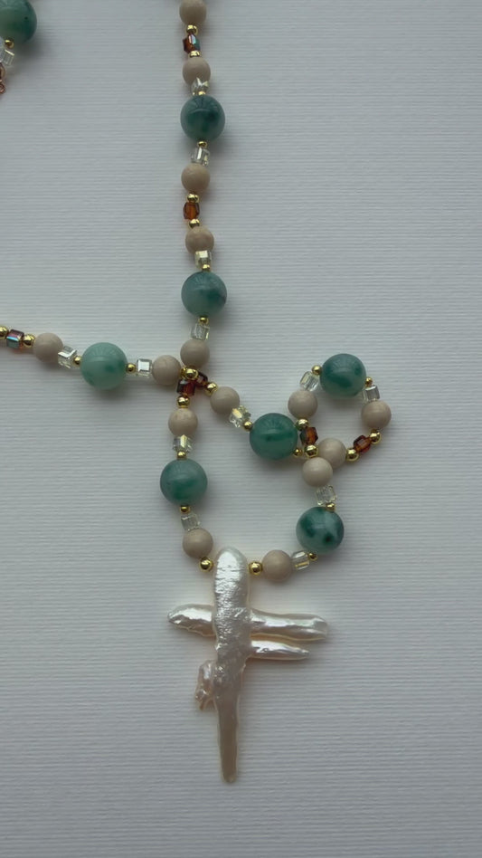 Dragon Fly Pearl Pendant Necklace